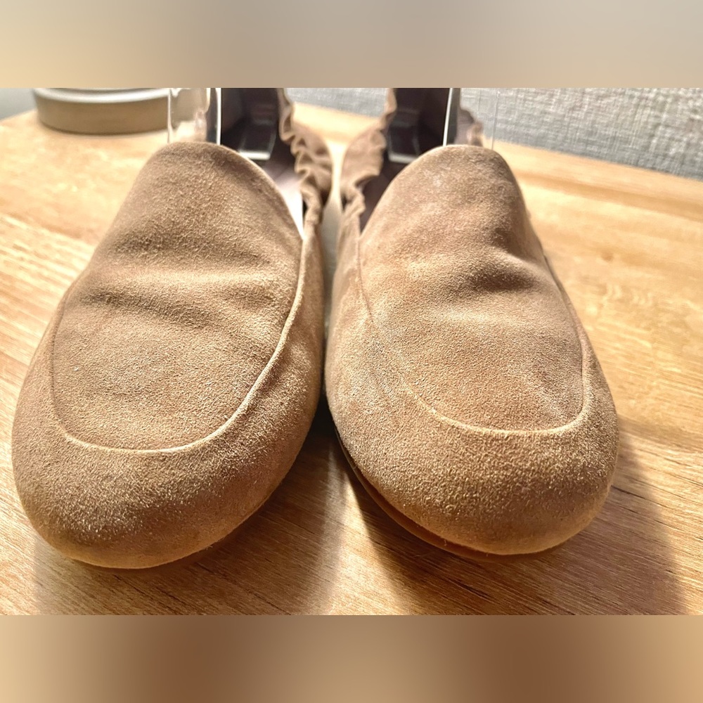 Abeo Light Tan Suede Slip-On Loafers - Picture 4 of 7